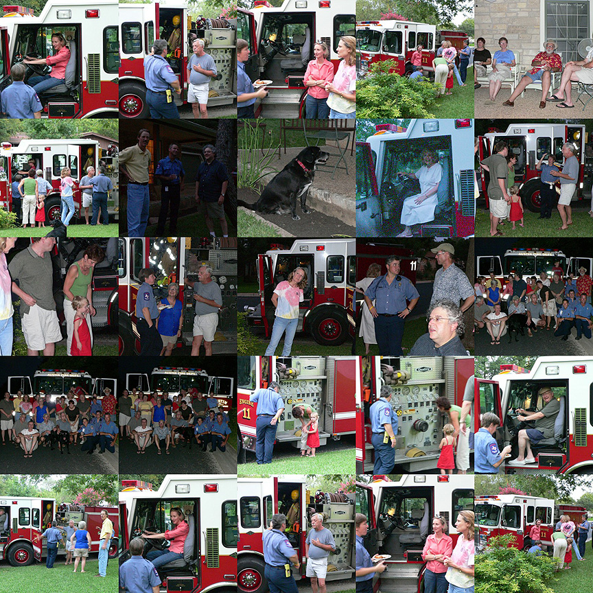 2005 Neighbors Night Out on Briargrove Drive Collage
